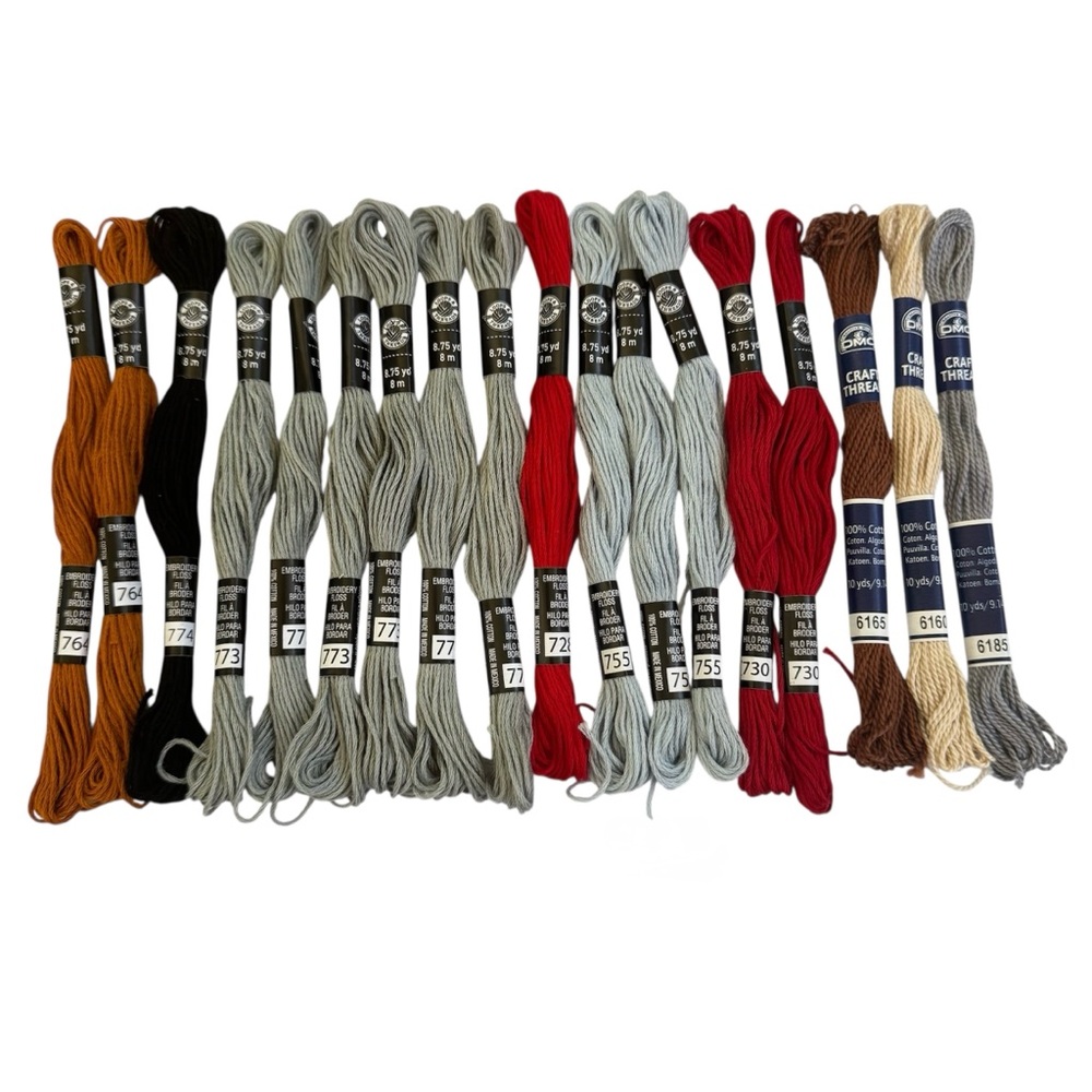 Embroidery Floss - Set of 18 New Skeins